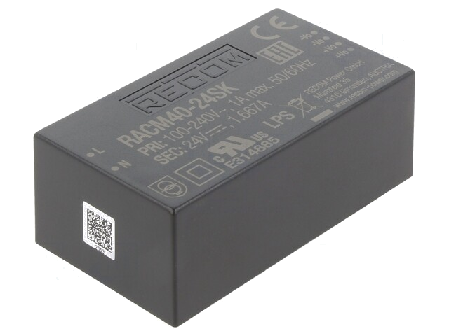 Voedingseenheid: schakelende; open; 40W; 120÷370VDC; 80÷264VAC Voedingseenheid: schakelende; open; 40W; 120÷370VDC; 80÷264VAC
